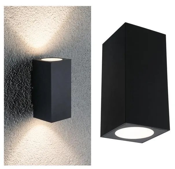 Paulmann 94328 - 2xLED/2,8W IP44 Vonkajšie nástenné svietidlo FLAME 230V antracit
