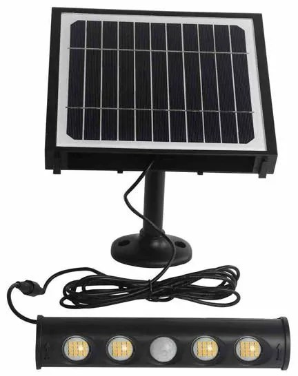 LED solárna nástenná lampa so senzorom pohybu LED/8W/3,7V 4000mAh 4000K IP65