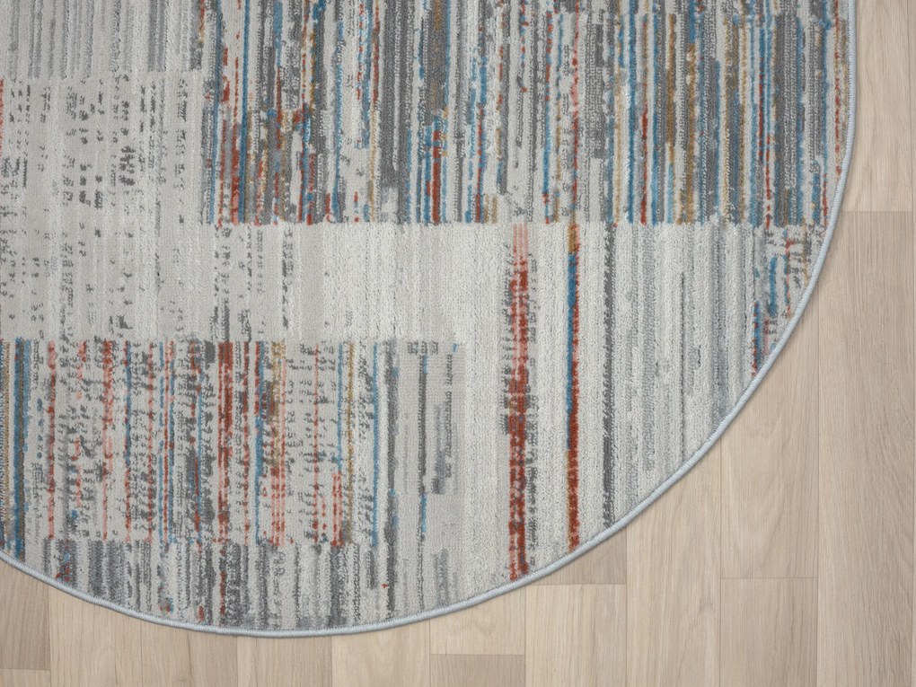 My Flair, AKCIA: 120x120 (průměr) kruh cm Kusový koberec My Colors CA60082 creme kruh, viacfarebná, chodba / predsieň