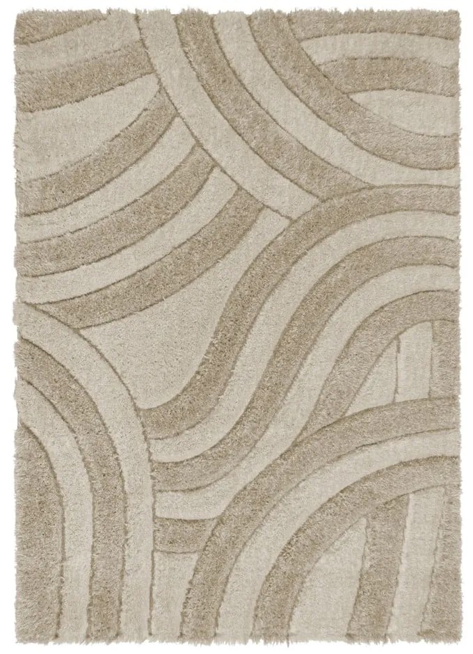 Béžový ručne tkaný koberec z recyklovaných vlákien 120x170 cm Velvet – Flair Rugs