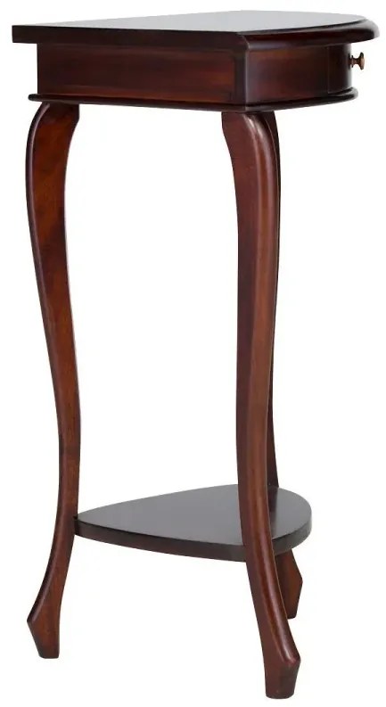 furniture-nabytek.cz - Masívny rohový toaletný stolík Cambridge z mahagónu, lakovaný, hnedý