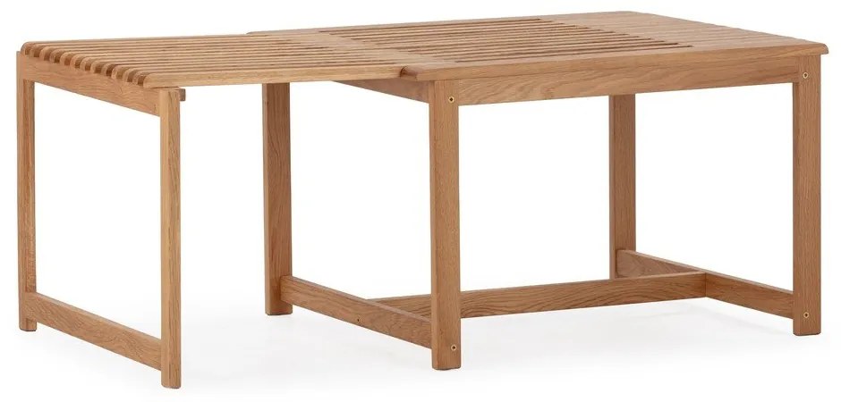 Konferenčný stolík z dubového dreva v prírodnej farbe 60x70 cm Unai – MOME