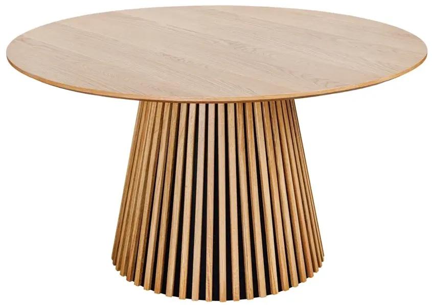 Okrúhly jedálenský stôl VALHALLA WOOD 140 cm, dub, prírodný