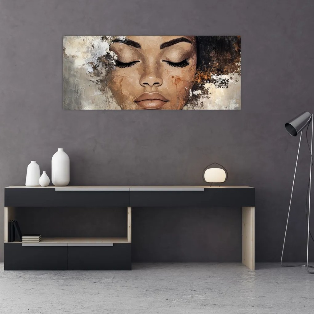 Obraz - Portrét ženy (120x50 cm)