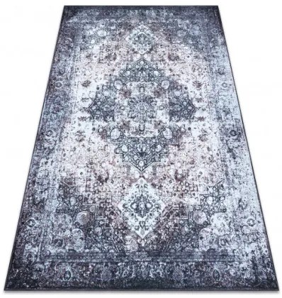 Koberec ANTIKA Ancret Washedstone ornament sivý