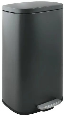 Spirella pedálový odpadkový kôš AKIRA matná šedá oceľ soft-close 50 L 10.21570