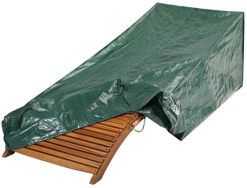 InternetovaZahrada Ochranný kryt na lehátko 197x66x32/60cm - zelený