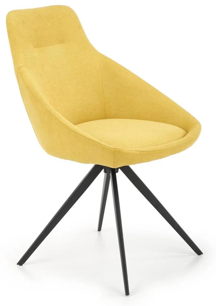 Stolička: K431 žltá / čierna