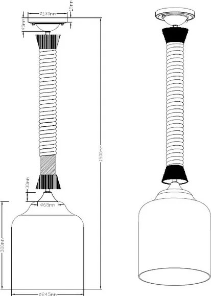 Stropná lampa Judith 302900102