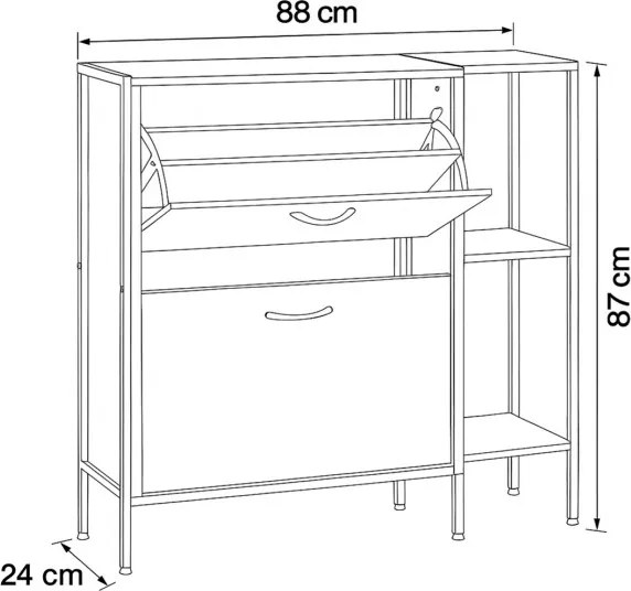 Botník hnedý ABO-G1008 OAK