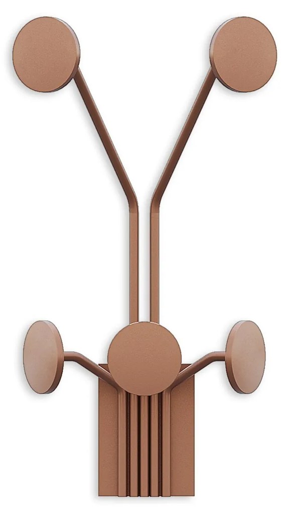Nástenný kovový háčik Giraffe 24 cm bronz
