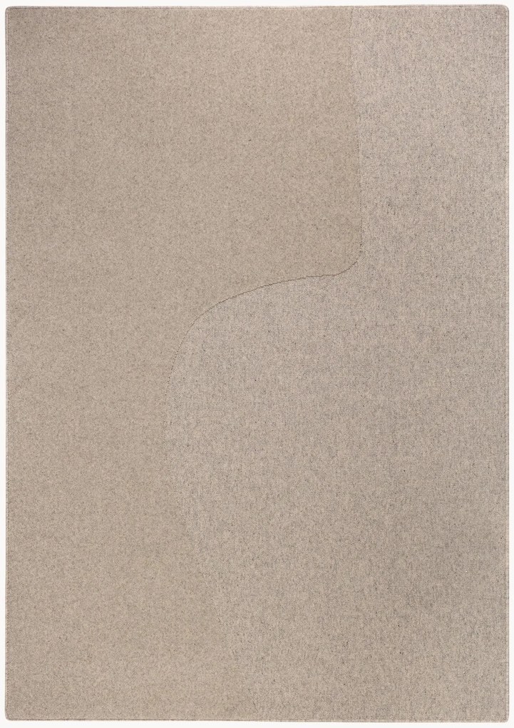 Vlnený koberec's reliéfnou štruktúrou Abstract