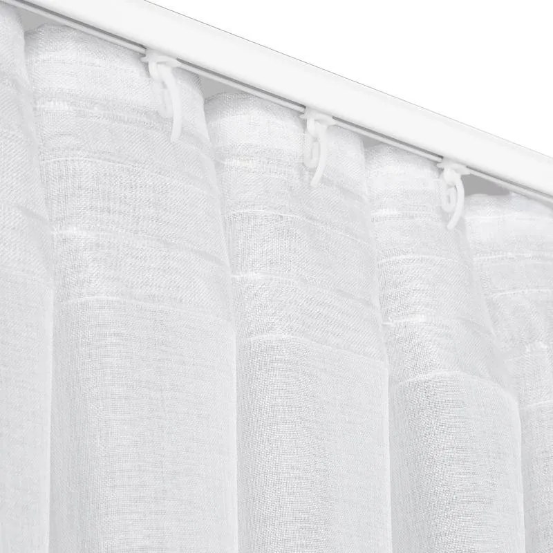 Biela záclona na flex páske LAYLA 140x300 cm