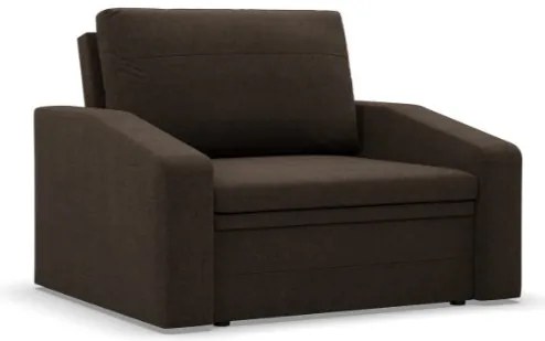 Kreslo ORBIT rozkladacie, hnedé