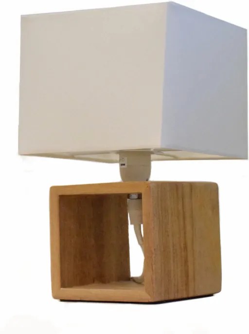 Stolná lampa v tvare kocky