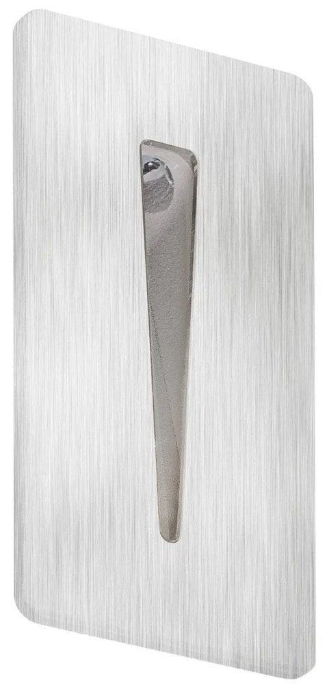 Vonkajšie svietidlo vstavané do fasády AZZARDO Raggio  satin nickel AZ2965