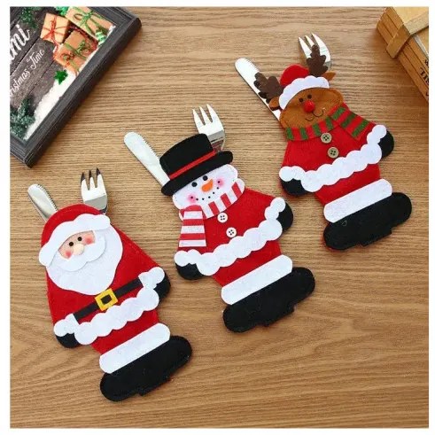 Vianočný obal na príbory 311407 (3 ks)