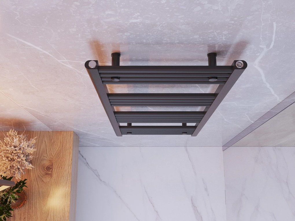 Gamma Erga Basic, vykurovacie teleso 1200x500 mm, 482 W, čierna, ERG-LAV-BASIC-12050-BK