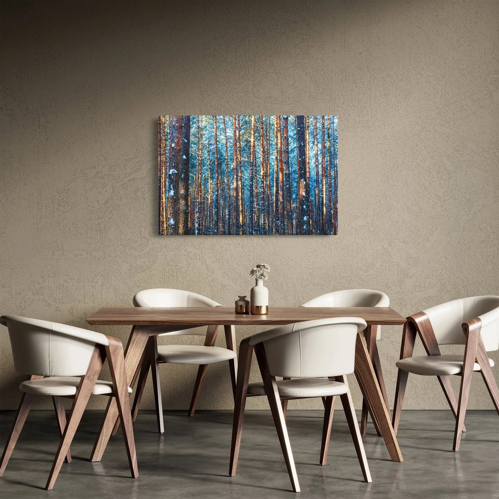 Obraz - Zimný les (90x60 cm)