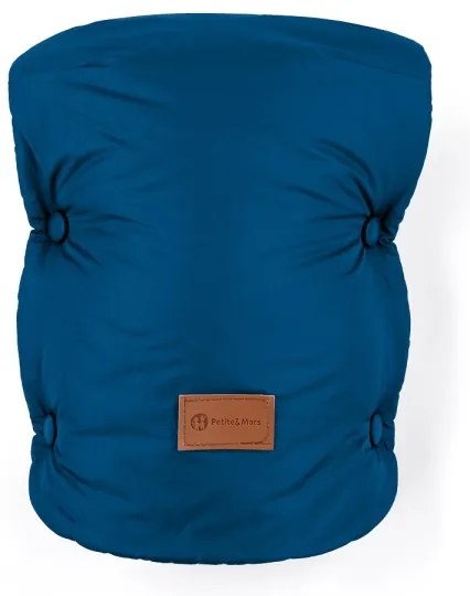 PETITE&amp;MARS - SADA Detský fusak 3v1 JIBOT + rukávniky na kočík modrá