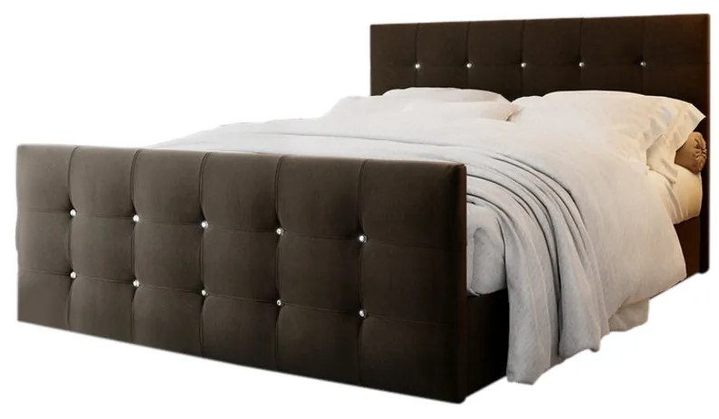 Čalúnená posteľ boxspring NAOMI - cosmic 160 / 160x200 / bez vrchného matraca