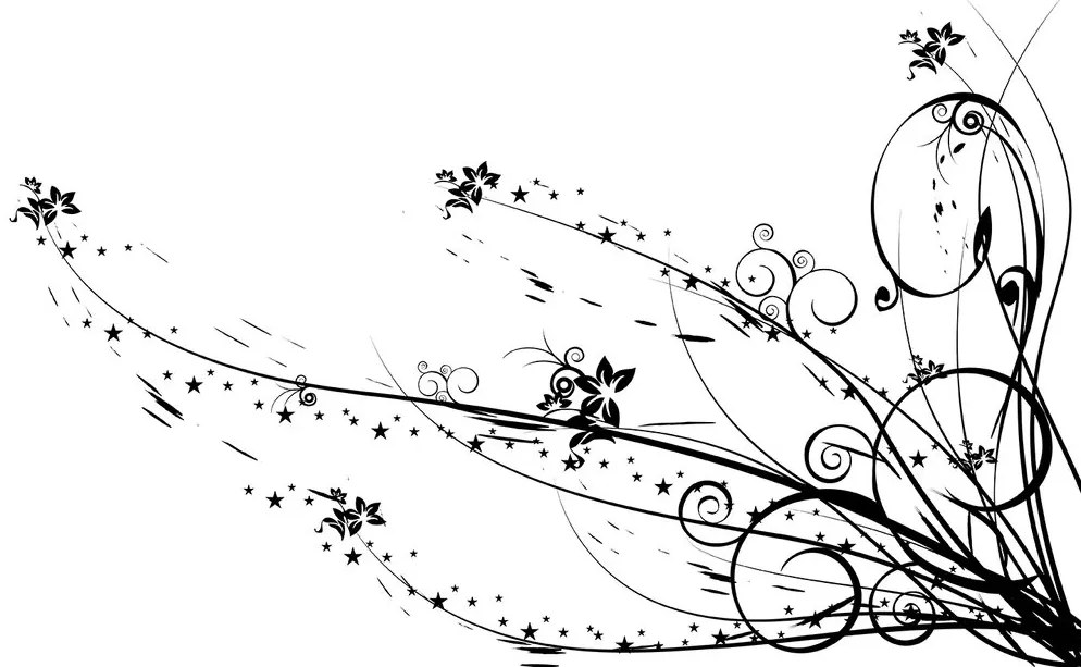 Samolepiaca tapeta s motívom kvetov