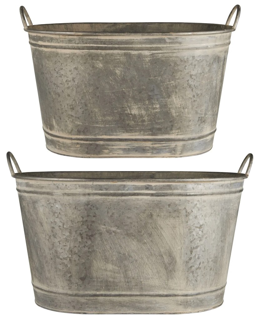 Ib Laursen Plechový obal na kvetiny Tub Urban Garden Menší