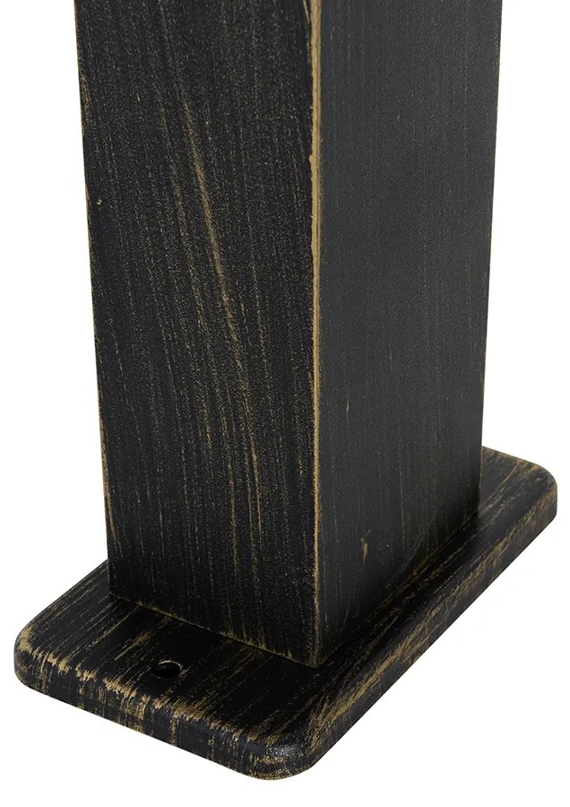 Priemyselná stojaca vonkajšia lampa starožitné zlato 80 cm IP44 - Baleno