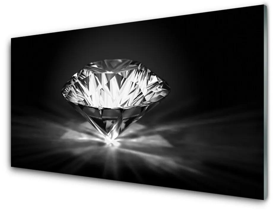 Sklenený obklad Do kuchyne Umenie diamant art 120x60 cm