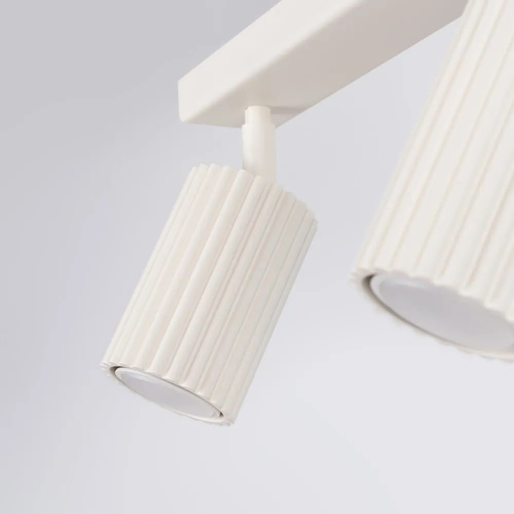 Krémovobiele bodové svietidlo 6,5x45 cm Gleam – Sollux