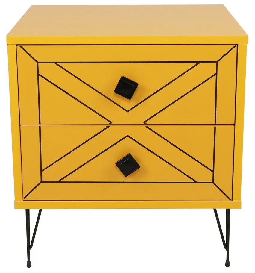 Nočný stolík Luna Yellow