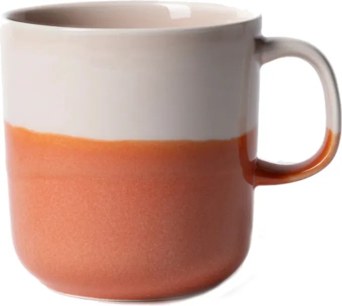 Hrnček Tuntu 0,35 l, oranžovo-ružový