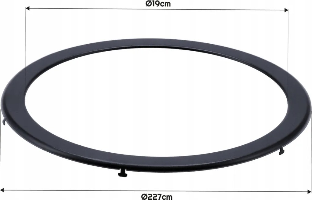 LED zapustený panel - 19w 2000lm 4000k + čierny rám