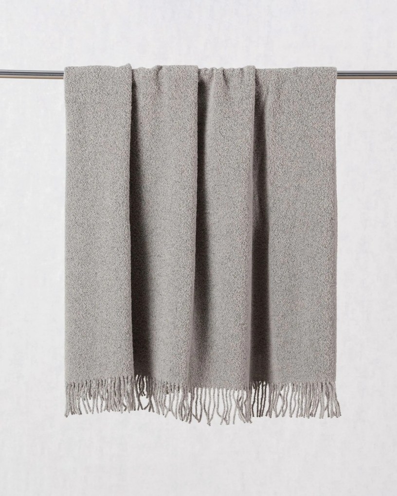 Deka Boucle 140x200cm silver grey
