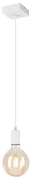 Luster na lanku ASTRID 1xE27/60W/230V biela