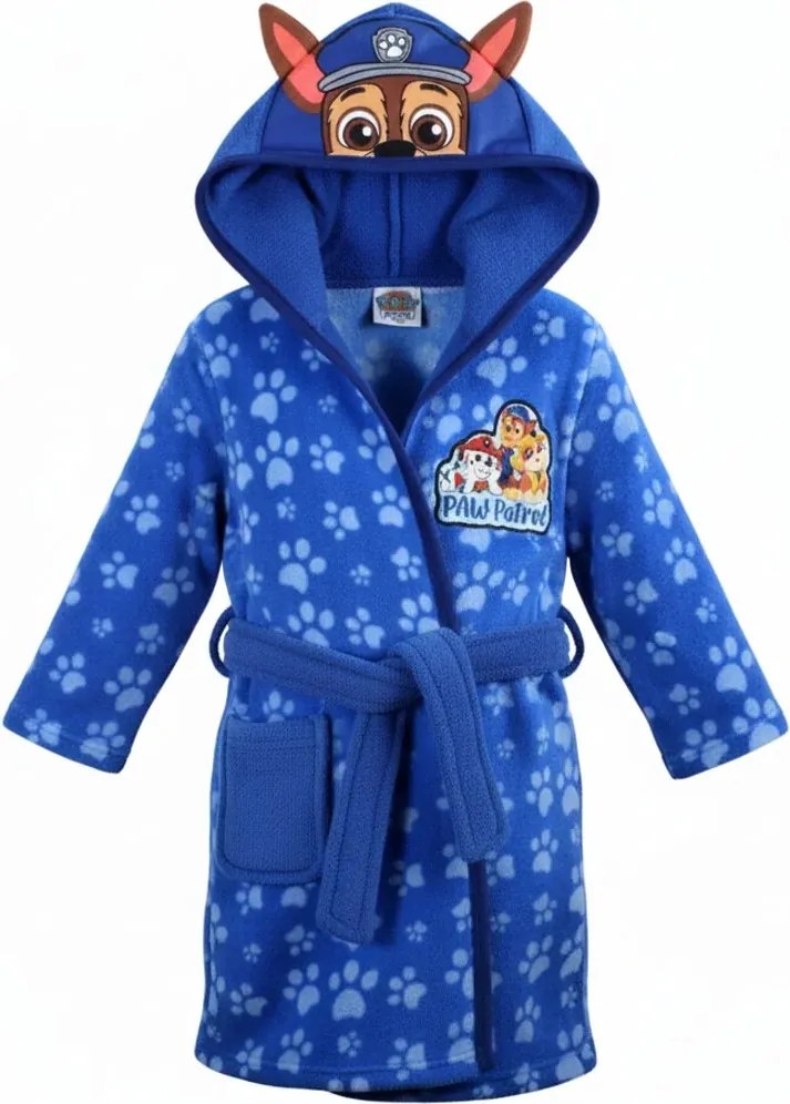 Chlapčenský župan s kapucňou Paw Patrol - policajt Chase, 92 / 98