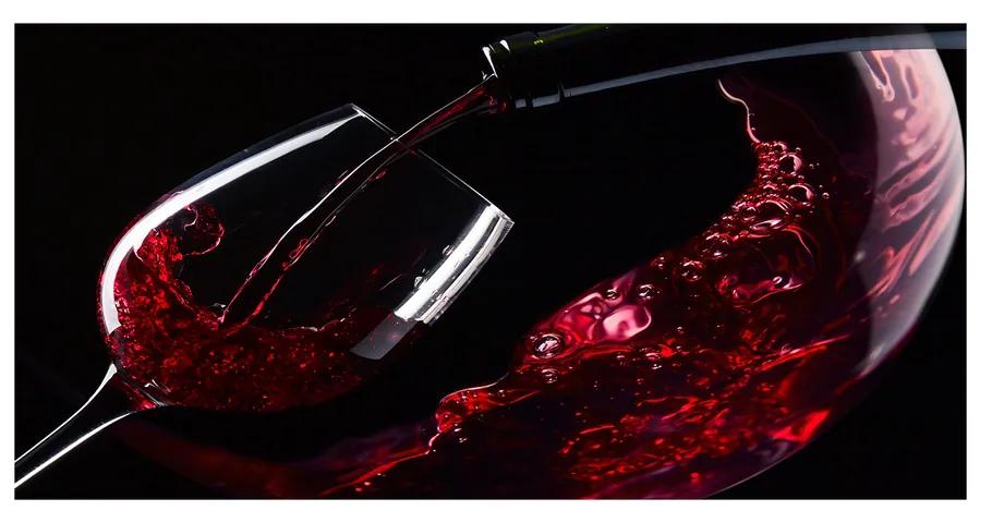 Foto obraz akryl do obývačky Červené vína pl-oa-140x70-f-54930015