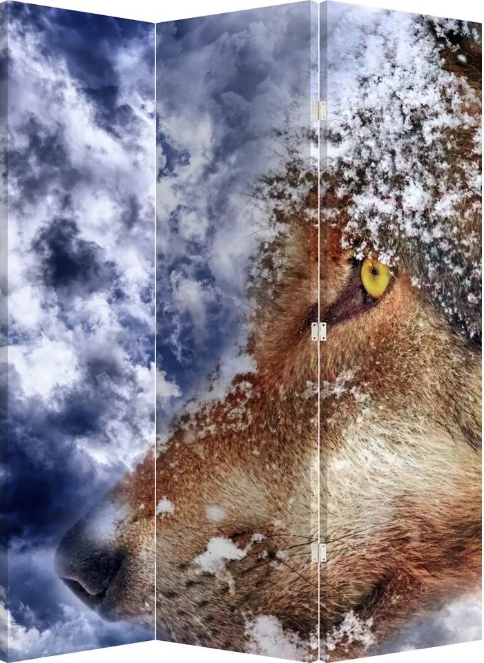 Paraván - Vlk (126x170 cm)