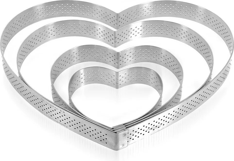 De Buyer 3099.51 Perfor. rám srdce 12 cm, nehrdz. oceľ, 12 cm