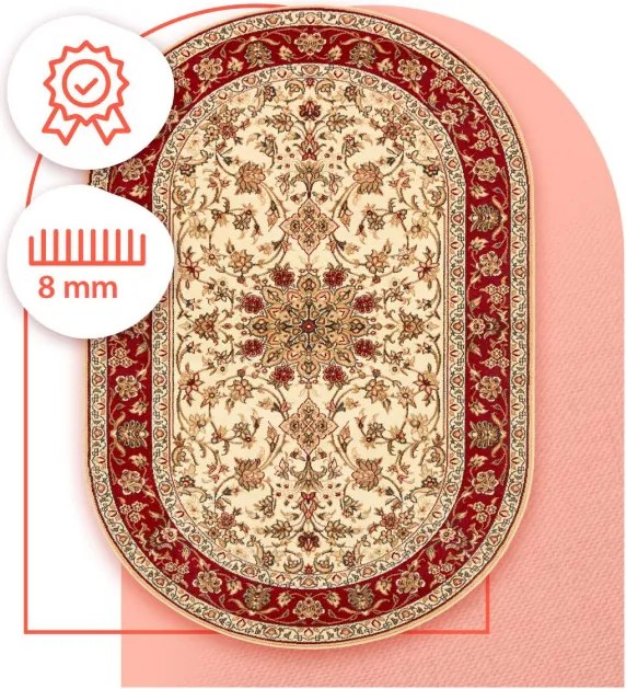 Koberec Agnella Standard Samir krémový ovál