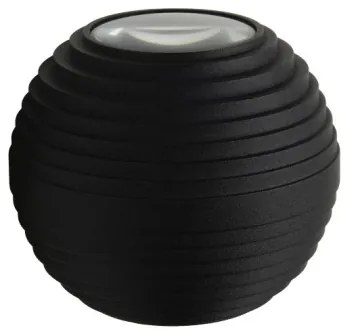 Lucide 17804/06/30 - LED vonkajšie nástenné svietidlo AYO 2xLED/3W/230V čierne