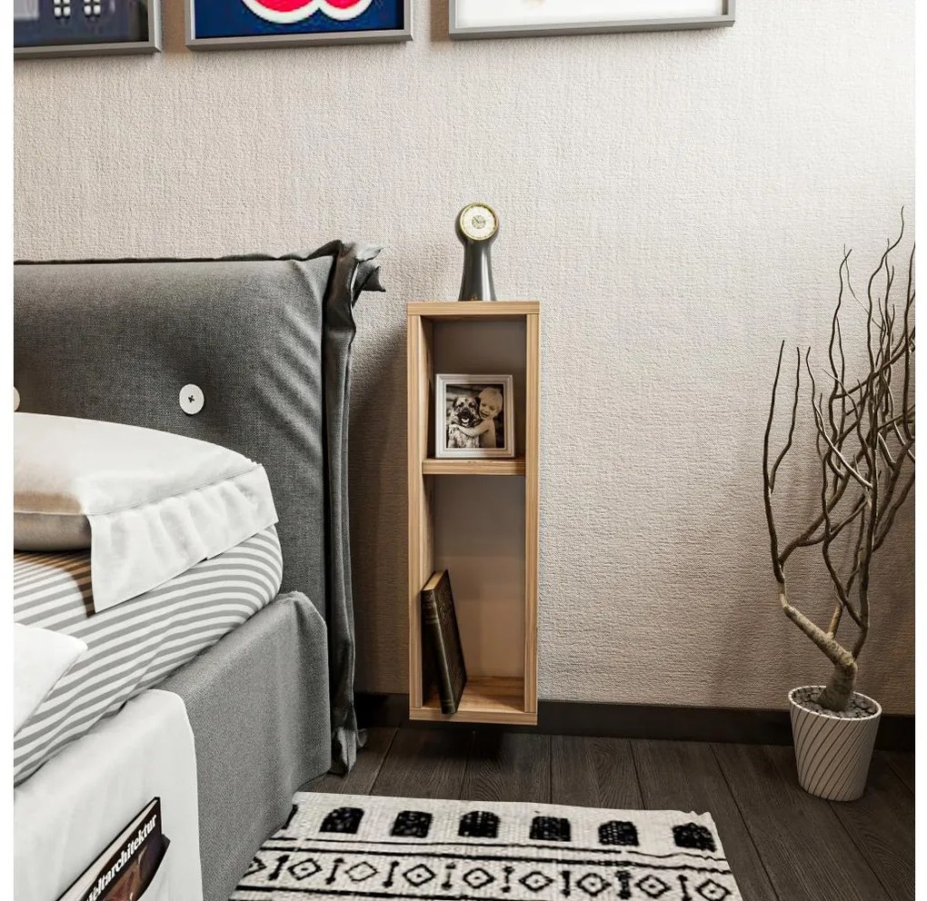 Asir Nočný stolík TURRA 65x20 cm hnedá 854KLN4309