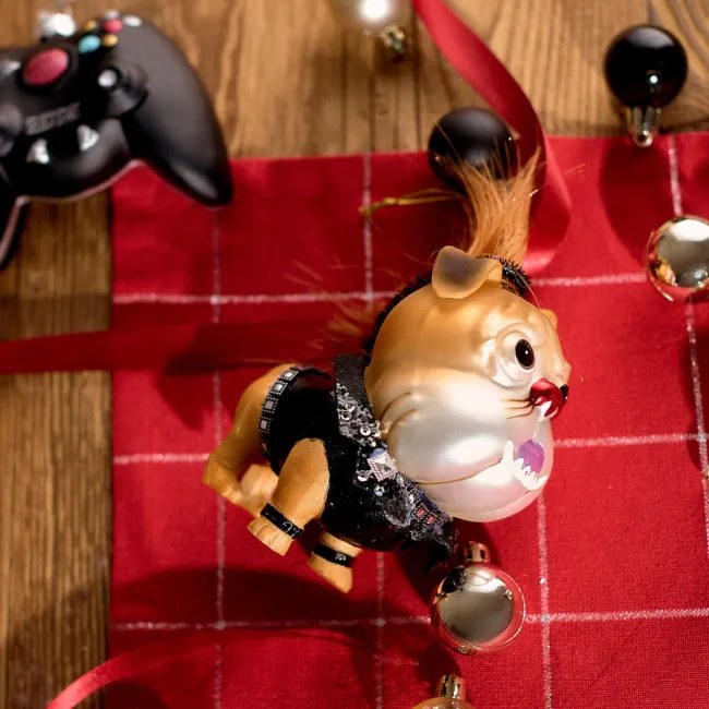 Vianočná ozdoba GLASSO psík 715105