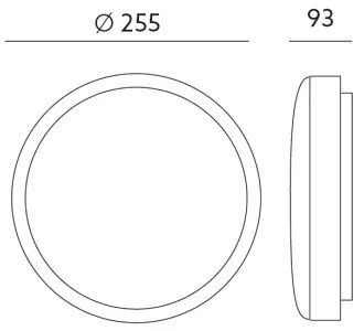 LED Kúpeľňové nástenné svietidlo so senzorom ORBIS LED/10W/230V IP44