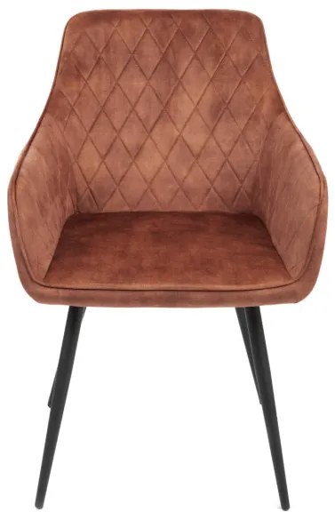 Jedálenská stolička SATORI zamatová tehlová 897639