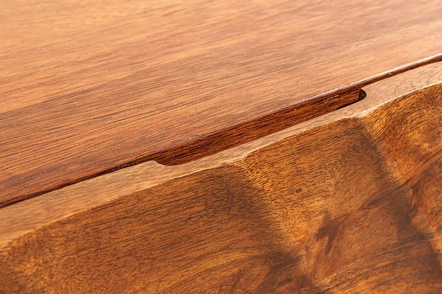 Závesný TV stolík Scorpion 200 cm z mangového dreva