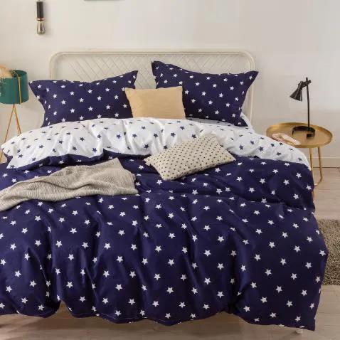 HOD Vianočné posteľné obliečky STAR BLUE 3 set 140x200cm