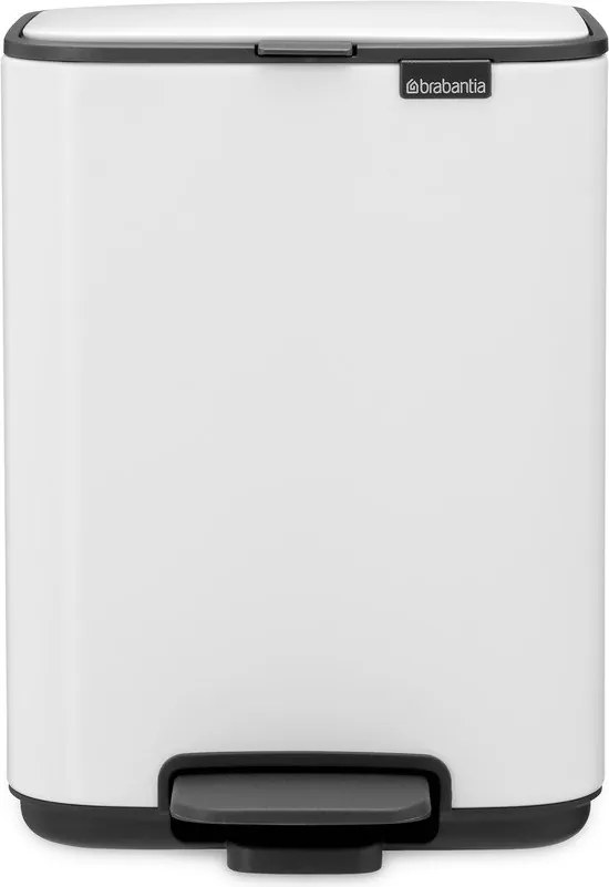 Biely pedálový oceľový odpadkový kôš 4 l Bo – Brabantia