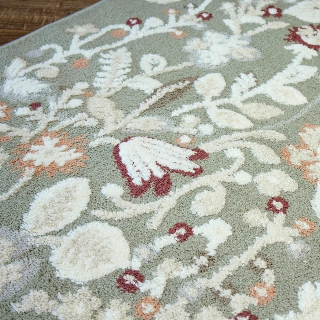 Angel Carpet, Kusový koberec Aurora 25 Green, 160x230, zelená, kancelária