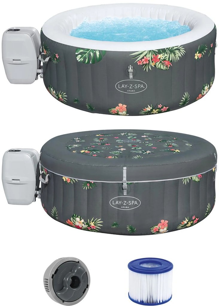 BESTWAY Lay-Z-Spa Aruba AirJet Vírivka, 170 x 66 cm, 2-3 osoby 60061